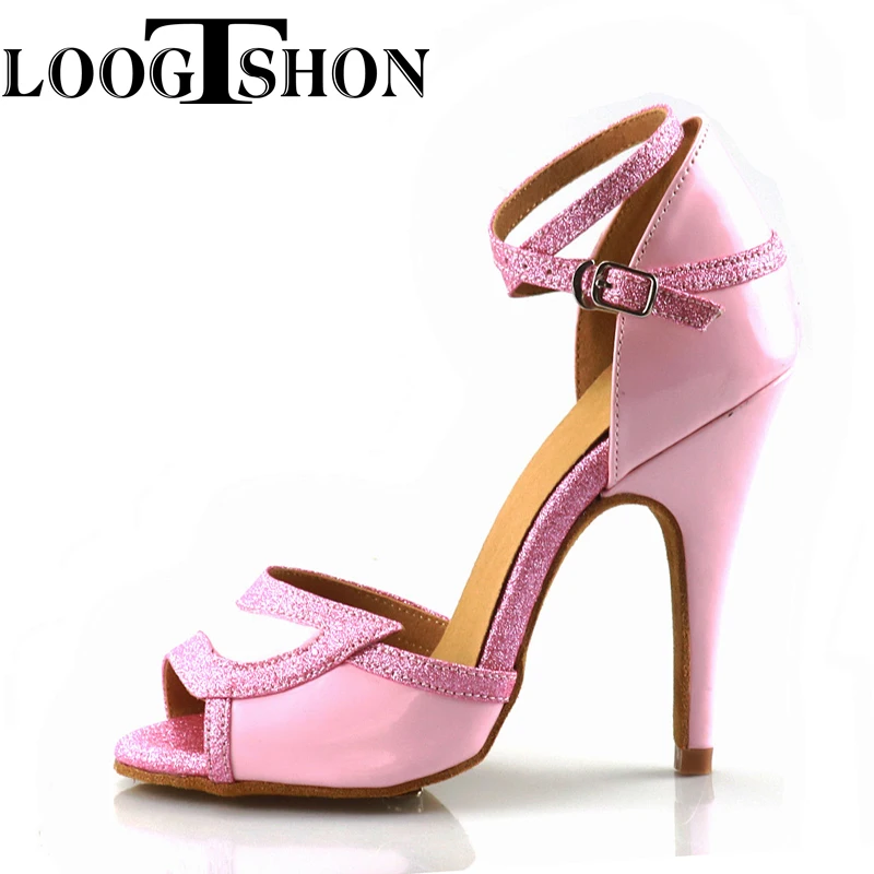 LOOGTSHON Scarpe da ballo latino con piattaforma d'acqua scarpe moda donna Scarpe da jazz con tacco alto