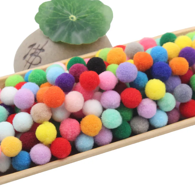 100Pcs Kindergarten Children Handmade DIY Creative Art Production Materials Festive Party Supplies Puzzle Toys Color Plush Ball