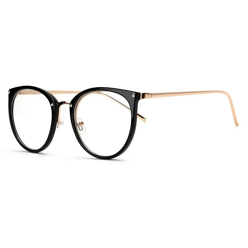 Women\'s 2020 Fashion Eyeglasses Frame Oversized Cat Eye Glasses Frame Clear Lens Eyeglass Black Frame  Reading Glasses UV400