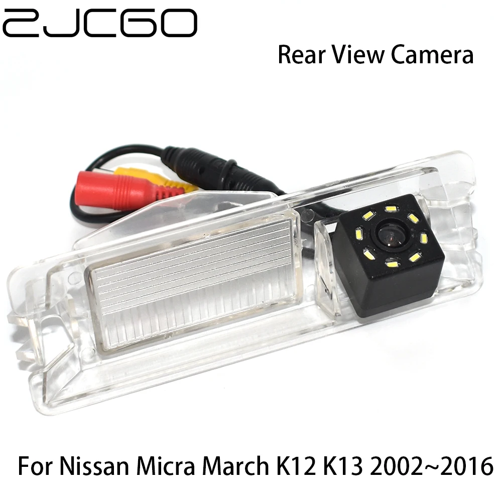 

ZJCGO HD CCD Car Rear View Reverse Back Up Parking Night Vision Waterproof Camera for Nissan Micra March K12 K13 2002~2016