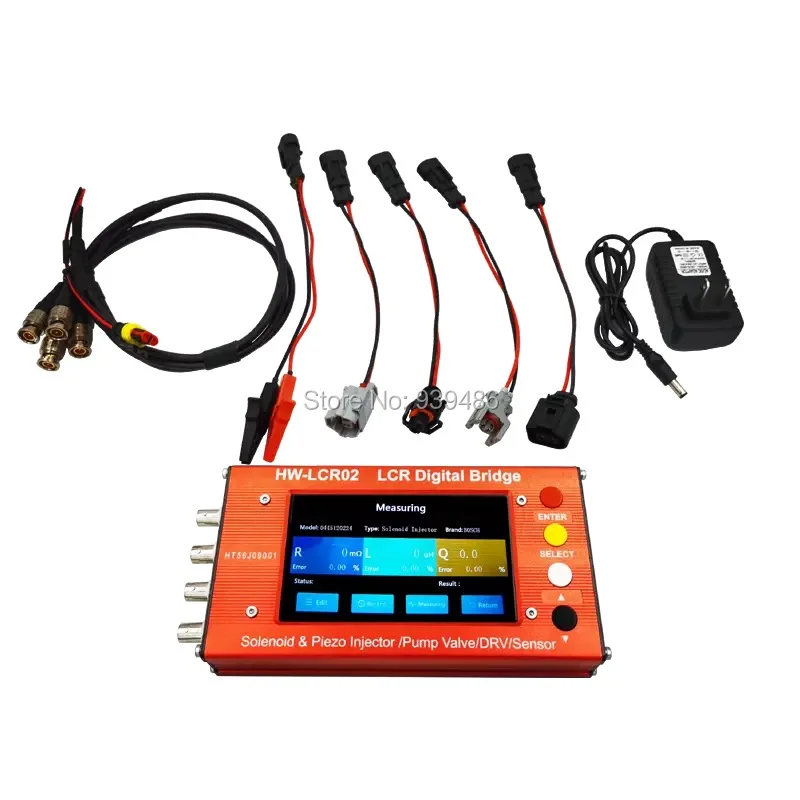 LCR02 digital bridge inductance capacitance resistance, CRIN Diesel injector pump EUI/EUP ZME and DRV valves tester