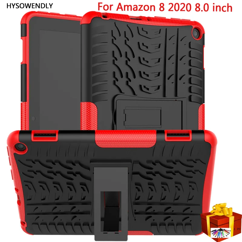 HYSOWENDLY Armor Hybrid Case For Amazon Fire HD 8 2020 Tablet for Amazon HD8 2020 8.0 