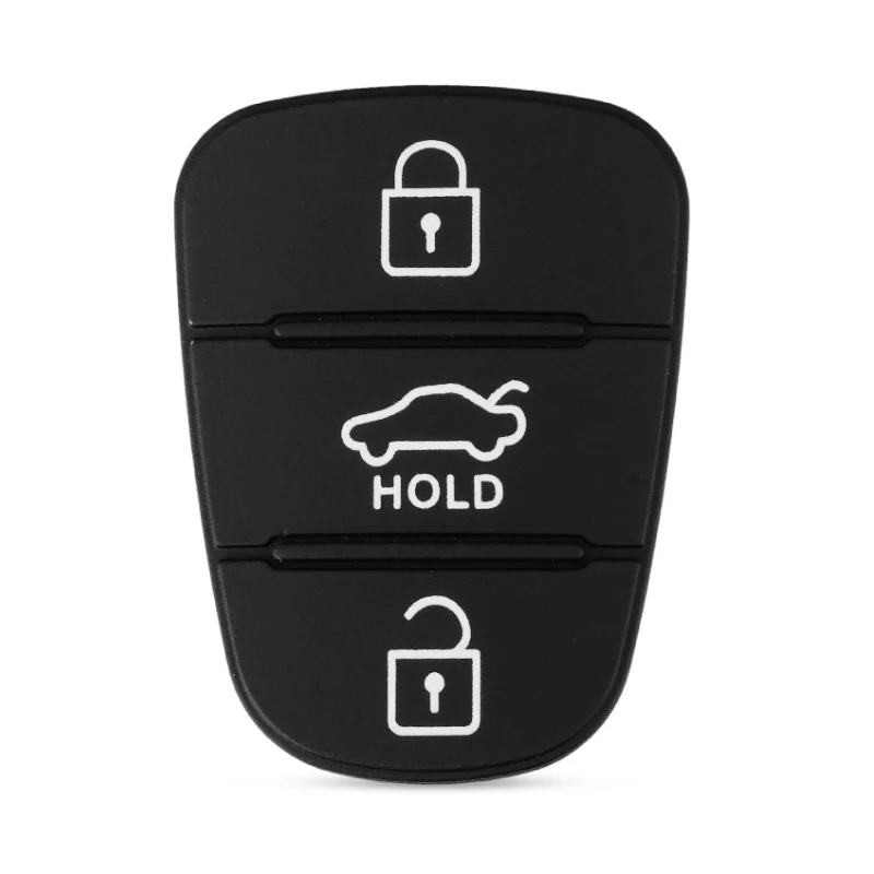 3 Button Remote Car Key Shell Rubber Pad Insert Replacement Fit for Hyundai Solaris Accent Tucson l10 l20 l30 Kia Rio Flip