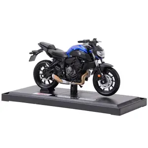 Maisto 1:18 2018 yamaha mt07 estática die cast veículos colecionáveis passatempos modelo de motocicleta brinquedos 6 principais vendas pneu moto xj6 - №4