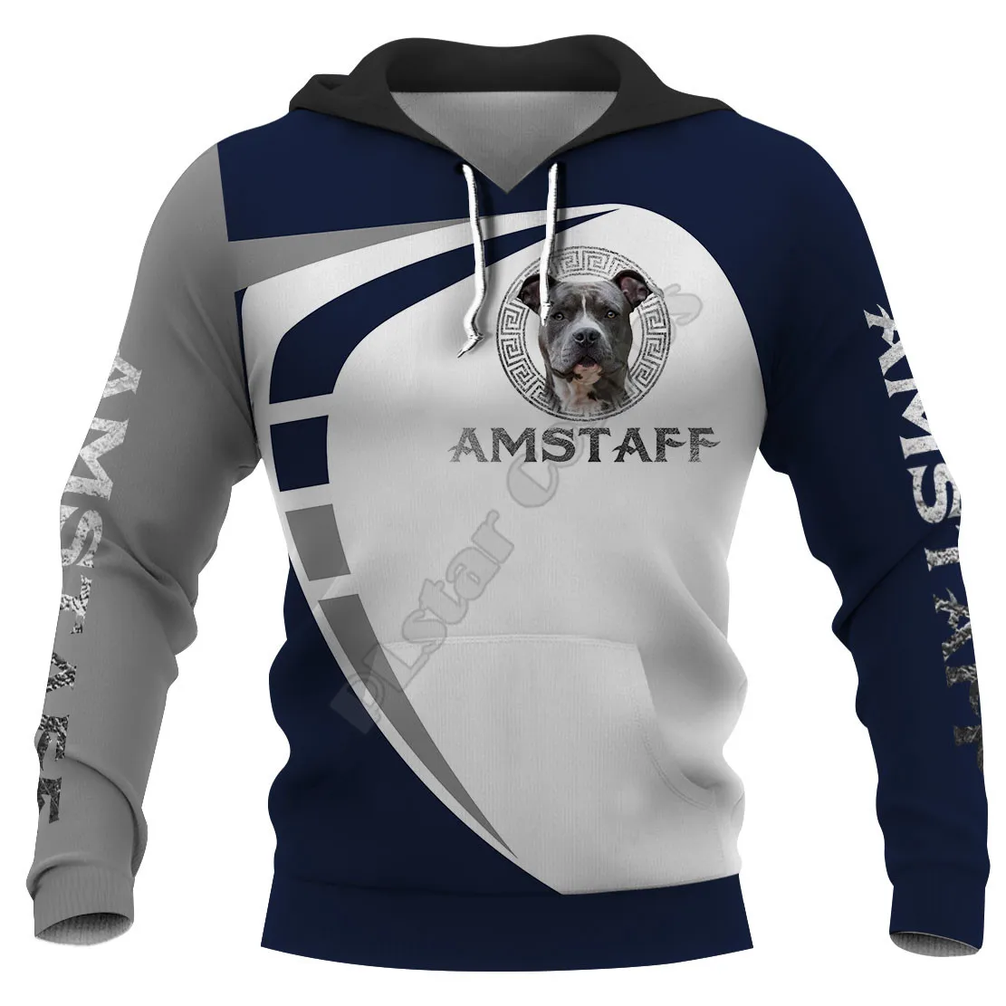 Amstaff 3D Printed Hoodies Pullover Men For Women Funny Animal Sweatshirts Fashion Cosplay Apparel Sweater 01