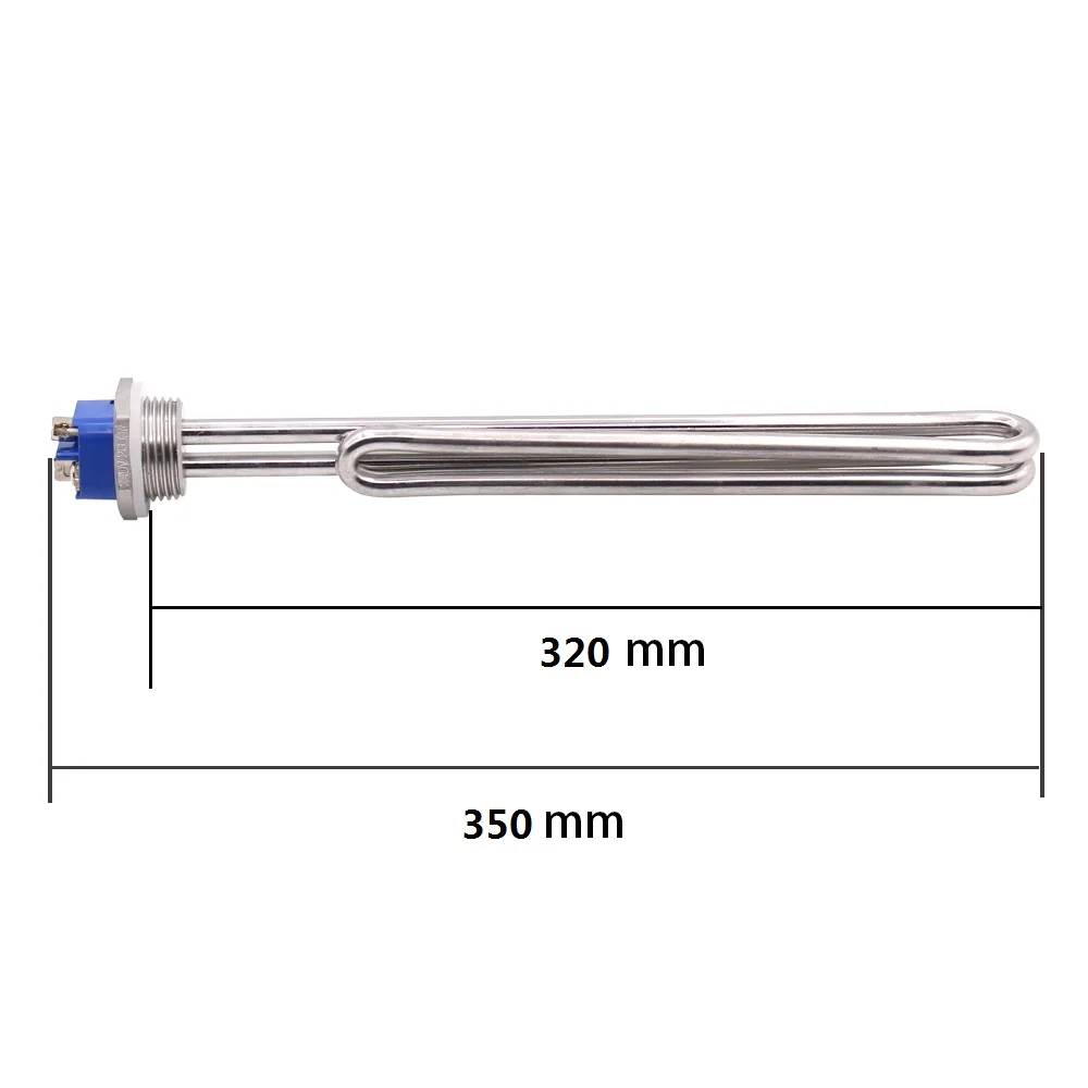 Tubular Element for Homebrew Immersion Water Heater 240v 1 INCH NPT Thread Foldback Screw In Heater 5000w