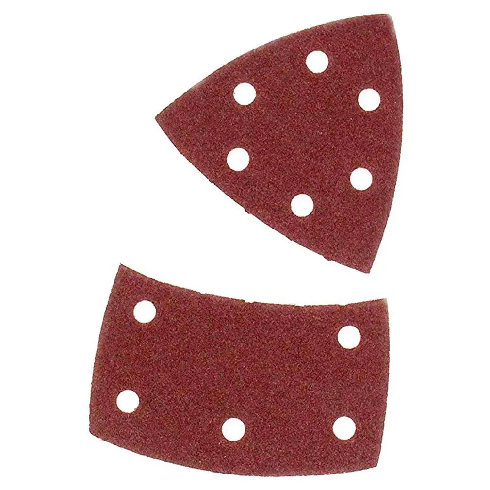 4Pcs Self-Adhesive Amplas Segitiga Sander Kertas Pasir Kait Lingkaran Piringan Amplas Alat Abrasif untuk Polishing Pasir