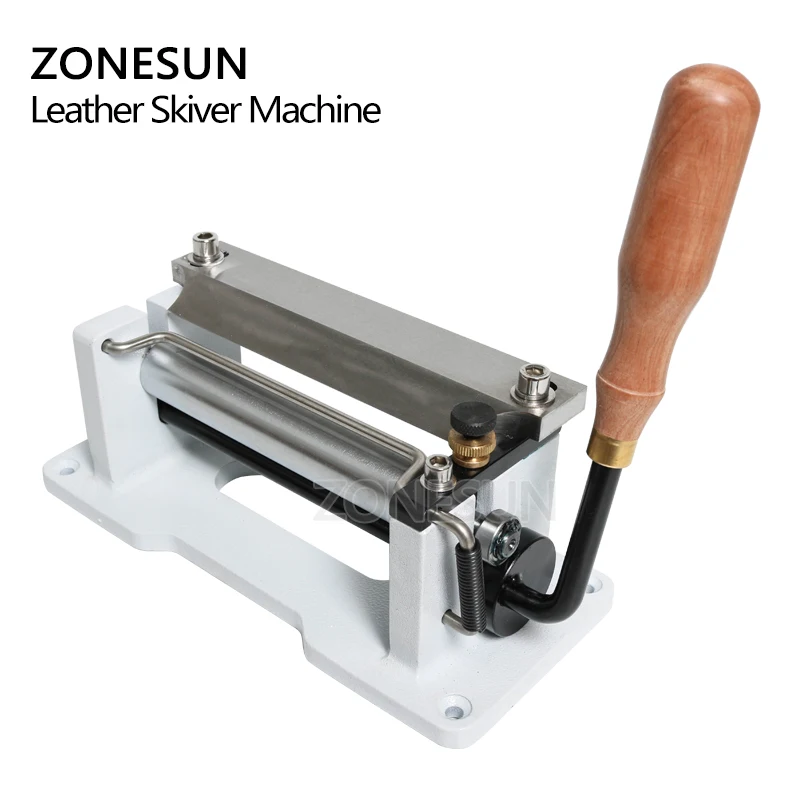 ZONESUN Leather Splitter Skiving Peeling Paring Peel Machine Leather Skiver Vegetable Tanning Scrape Thin Tool