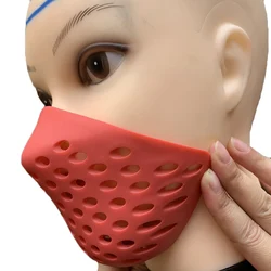 Spider Silicone Man Mask Half Breathing Mouth Faceshell For Spider Deadpool Cosplay Mask Soft Non-Toxic Rubber