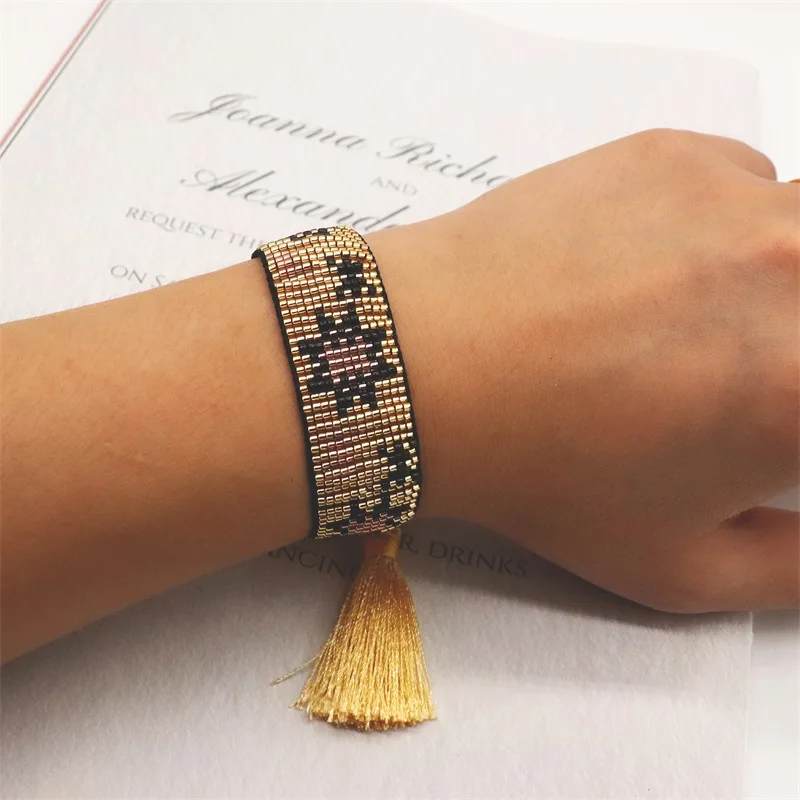 

ZHONGVI Star Bracelets For Women Pulseras Mujer Trendy Bead Jewelry 2021 Galaxy Pattern Jewellery Miyuki Bracelet Gift Wholesale