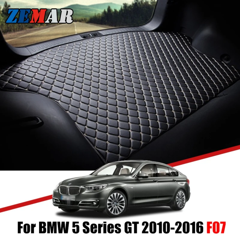 Leather Car Trunk Mat Cargo Liner Tray Boot Cover Pad for BMW F07 5 Series GT Gran Turismo Decoration Accessories 2010-2017