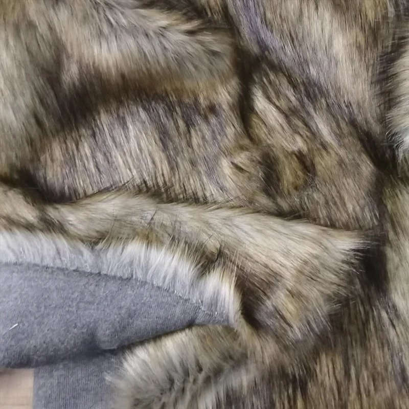 170cm Wide,Good,4-5cm Fur,Lion Faux Fur Fabric,Brown Soft Plush,Faux Wolf Fur Fabric,Sewing Material,Diy,Coat Collar Clothing