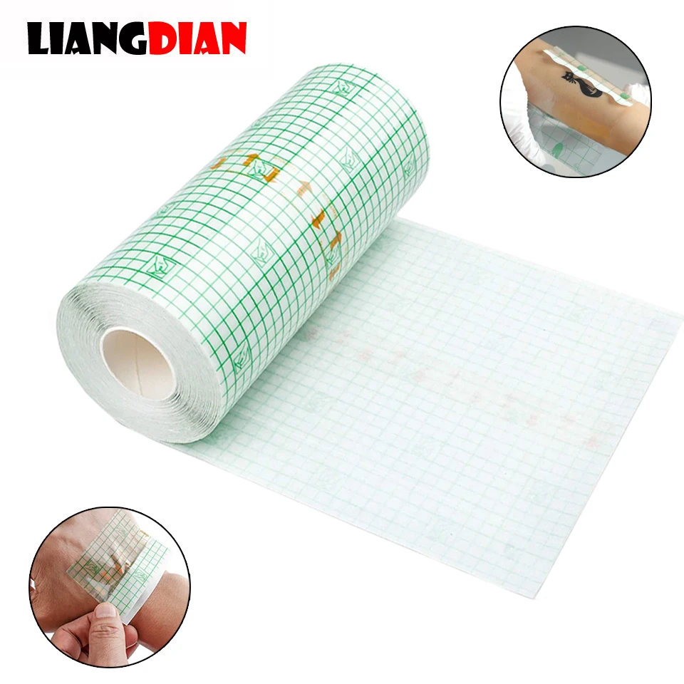 1 Roll 10M Protective Tattoo Film Stickers Paste Waterproof Adhesive After Care Healing Tattoo Bandage Supplies Accessories