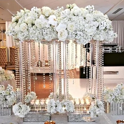 6pcs)60cm tall)New Acrylic centerpieces for wedding table Acrylic flower stand center pieces vase table decor yudao1785