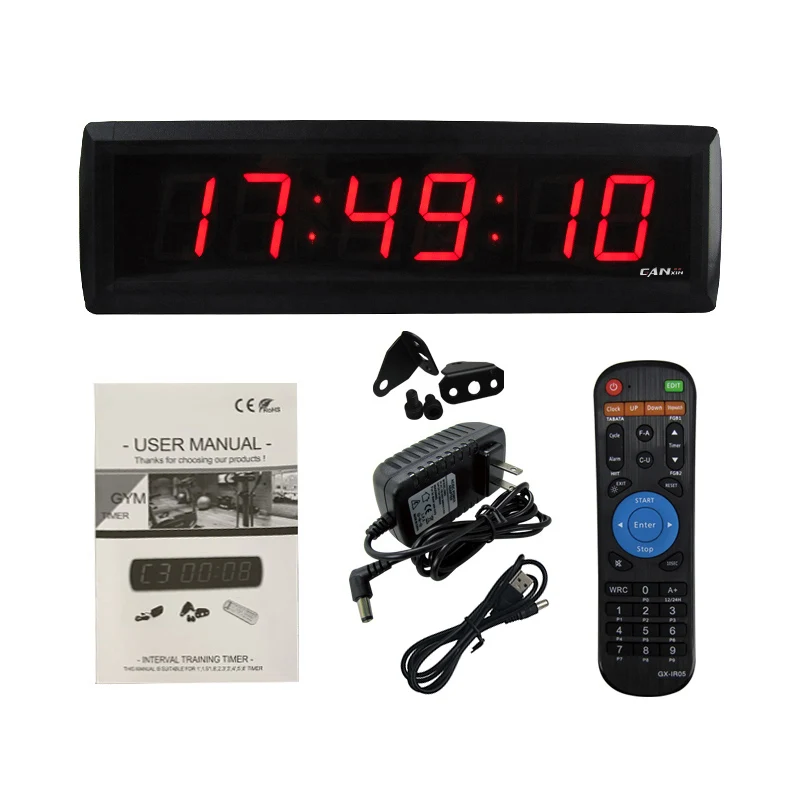 [GANXIN] Free Shipping LED Digital Countdown / Count Up  Timer with Remote Control