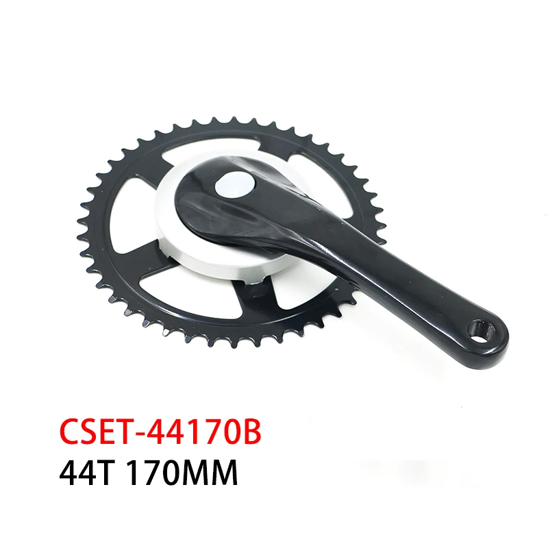 Bicycle Crank Chainwheel MTB Bike Crankset Aluminum Alloy With Bottom 170/152mm crank arm 38T 44T 48T 52T plate Chain Ring Black