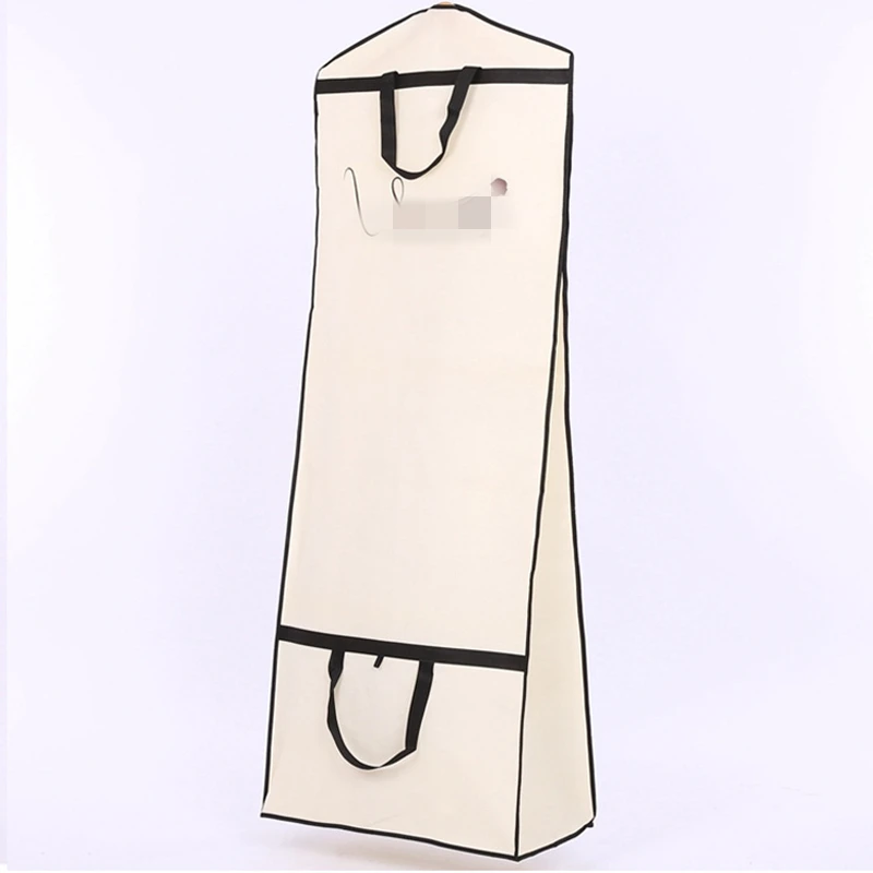 Gusseted Wedding Dress Garment Bag Portable Dust Cover Dustproof Protection For Long Puffy Ball Gowns - 71” Length