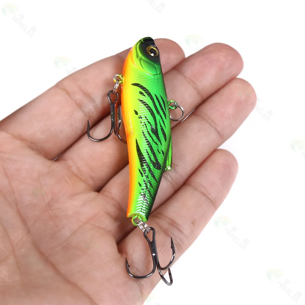 HENGJIA  Rattlin VIB Fishing Lure 7CM-18G-6# Sinking Crankbait Artificial Hard Bait Winter Ice Fishing Lure Fishing Tackle