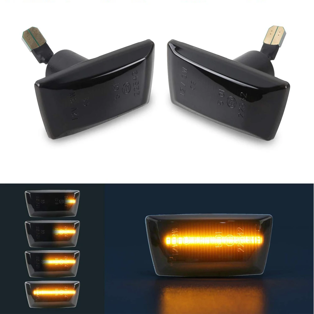 2X Dynamic LED Side Marker Blinker Turn Signal Lights For Opel Adam Astra H Corsa D Corsa E Insignia A Meriua B Zafira B Meriva