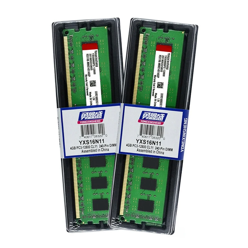 Yongxinsheng 4GB12800MHz 2x2GB PC3-1600 pulpit DDR3 RAM MHz 240-Pin DIMM pamięć 1.5v napięcie