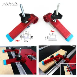 1Set Universal Clamping Blocks Platen Miter Track Clamping Blocks M8 Screw Woodworking Joint Hand Tools Set