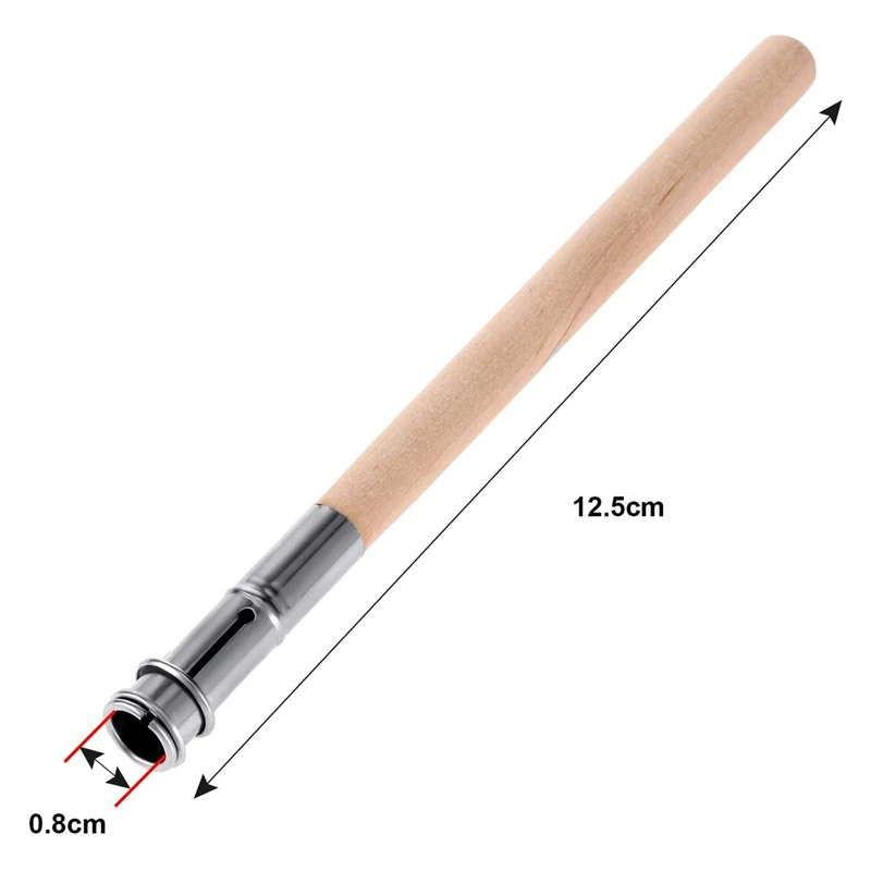 Bộ 12 Bút Chì Gỗ Extenders Nghệ Thuật Bút Chì Lengthener Crayon Nối Dài Với Tay Cầm Bằng Nhôm Cho Trường Học Vật Dụng Văn Phòng