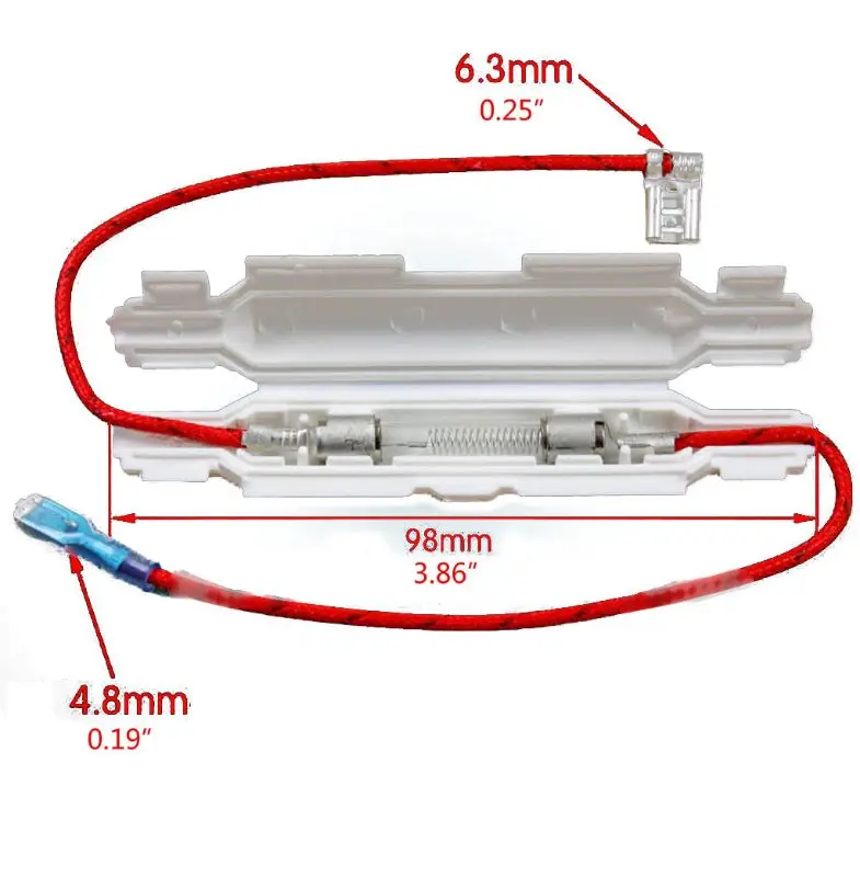 2021 New 5KV 0.85A High Voltage Fuse for Microwave Ovens Universal Fuse Holder