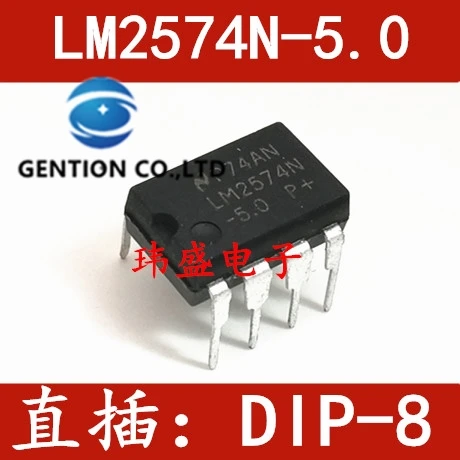 10 peças LM2574N-5.0/5v LM2574N-5.0 dip-8 em estoque 100% novo e original