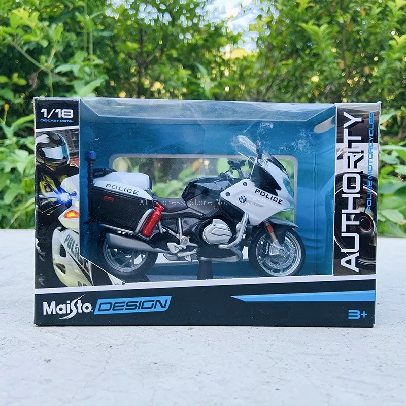 Maisto 1:18 BMW Yamaha Police motorcycle series Silvardo original authorized simulation alloy motorcycle model toy car