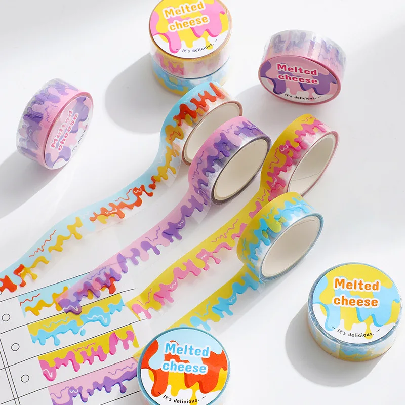 Dessert Life Series Cute Animal Pvc Masking Washi Tape Decorative Craft Collection for Scrapbook Diy Craft Gift Wrapping Planner