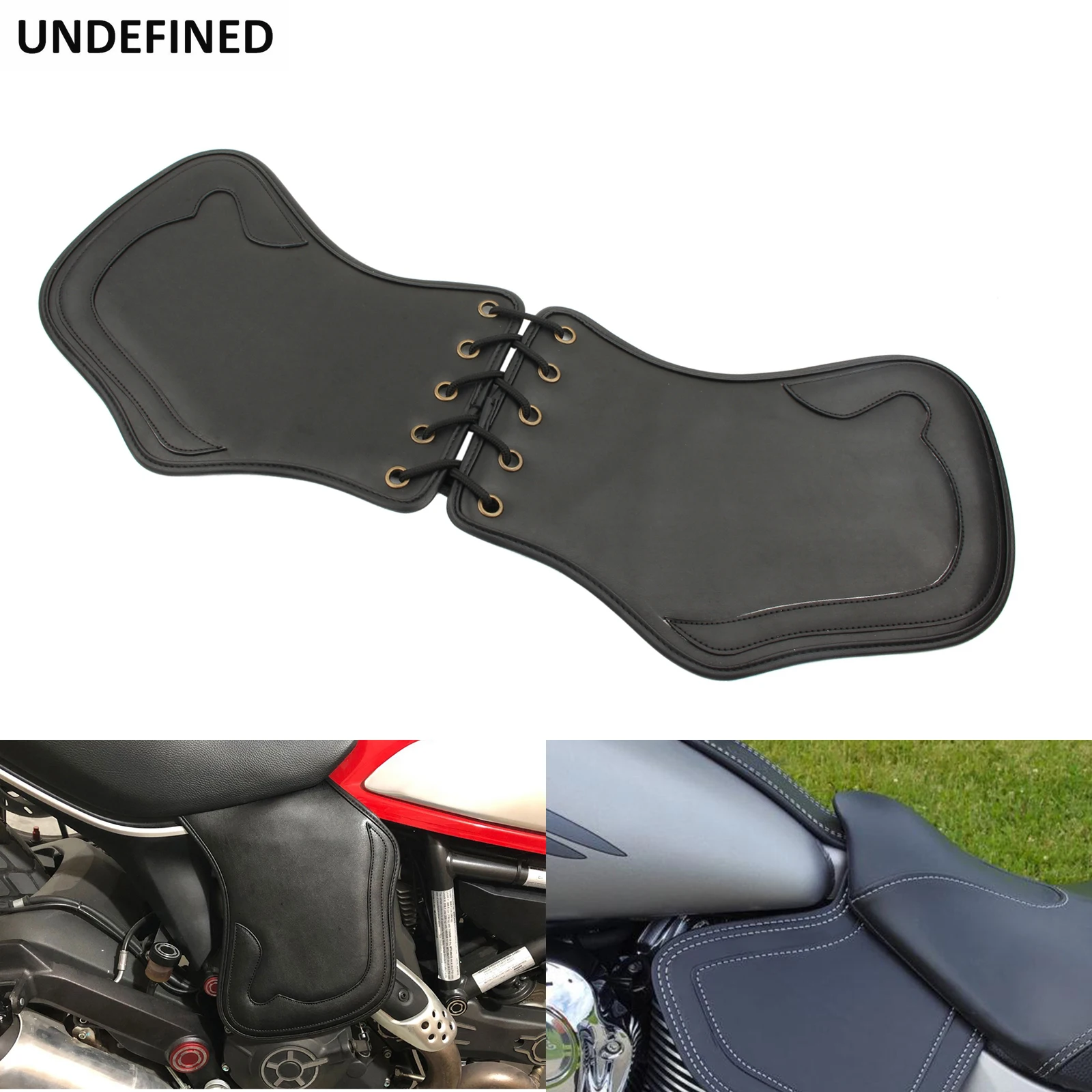 Motorcycle Heat Shield Side Saddle Deflectors Pad PU Leather For Harley Touring Street Glide Road Glide Softail Dyna Sportster