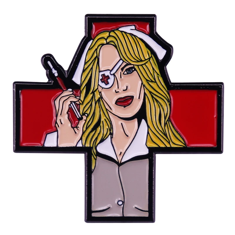 Kill Bill Vol. 1 Elle Driver Nurse Outfit Lapel Pin Tarantino Cult Movie Fans Wonderful Collection