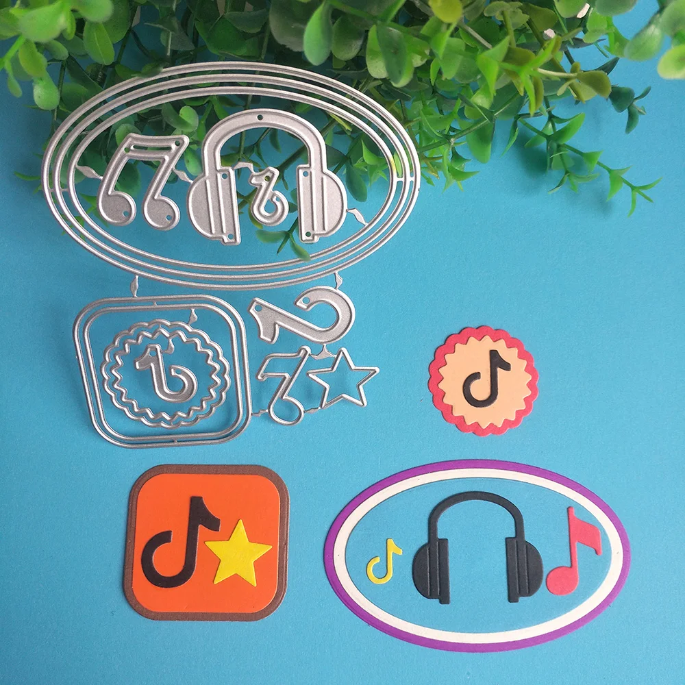 

2022 New beautiful music labels cutting dies DIY scrapbook, embossed card making, photo album decoration, handmade crafts