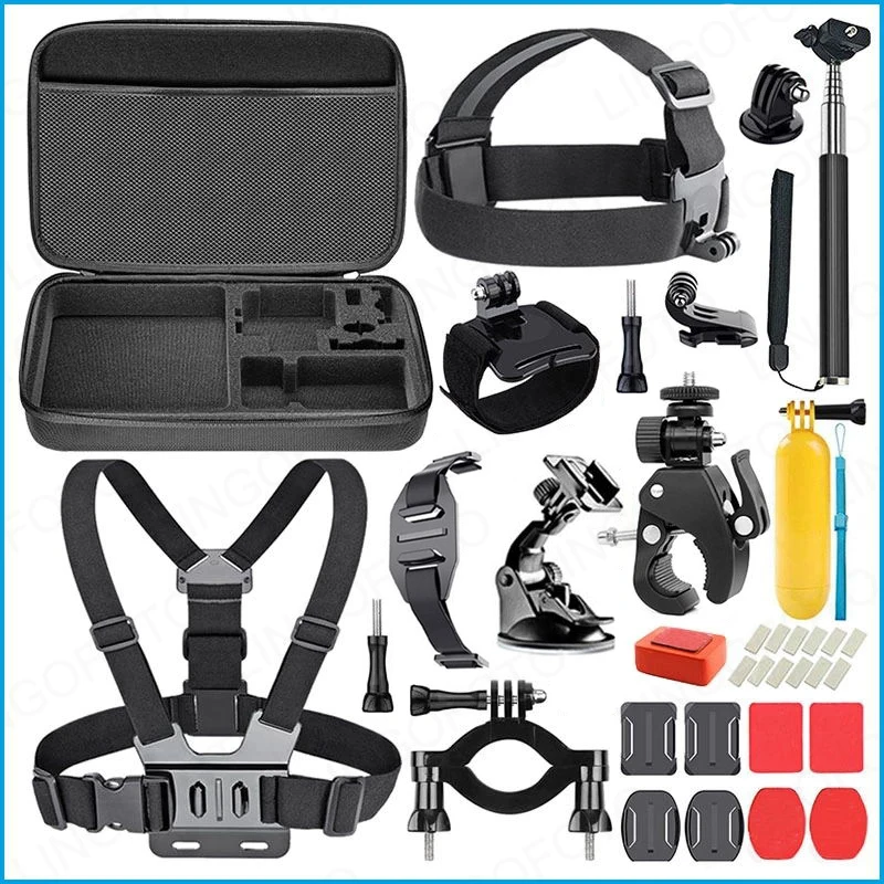 Sports Camera Accessories 24 in 1 kits Set for Gopro SJCAM EKEN H9R Action Camera accessories GH4002