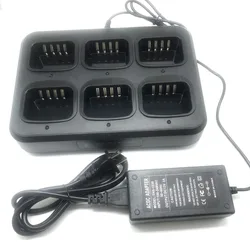 Multiple 6-Way Rapid Charger For HYT Hytera PD780 PD782 PD505 PD580 PD602 PD605 PD755 Radio BL2503 BL2006 BL2008 BL1504 Battery
