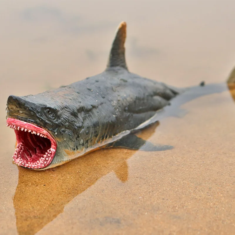 Oenux Savage Marine Sea Life Megalodon Actionfigur, klassische Meerestiere, großer Hai, Fischmodell, PVC-Sammlung, Spielzeug für Kinder, Geschenk – Detail 12
