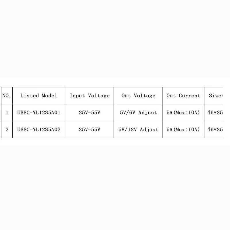 1pc 5A(10A) UBEC Fully Shielded Anti-interference 5v 6v 12v 8s-12s Switch Mode External Voltage Regulator for RC Model