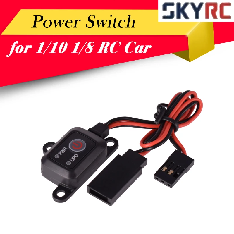 SKYRC Power Switch On/Off MCU Controlled LIPO NIMH Battery for 1/10 1/8 RC Car Helicopter