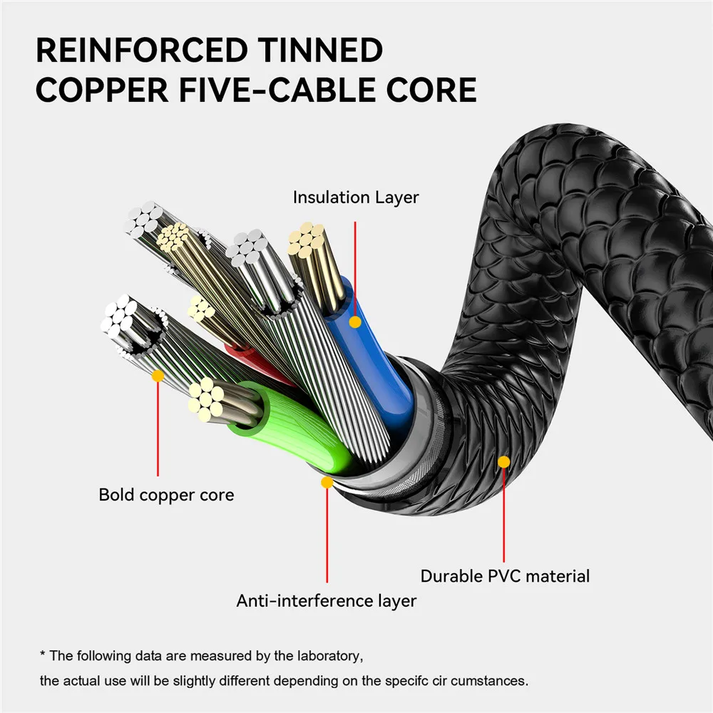 Cable Micro USB tipo C giratorio 540, Cargador rápido para teléfono móvil Xiaomi Redmi Note 10, Cable de carga USB, cables de datos