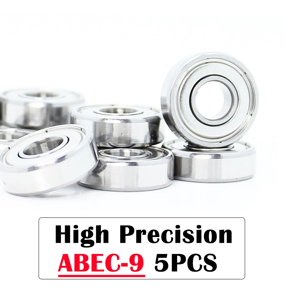 695ZZ Bearing ABEC-9 5*13*4 mm ( 5 PCS ) Miniature 695Z Ball Bearings 619/5ZZ 695 High Quality