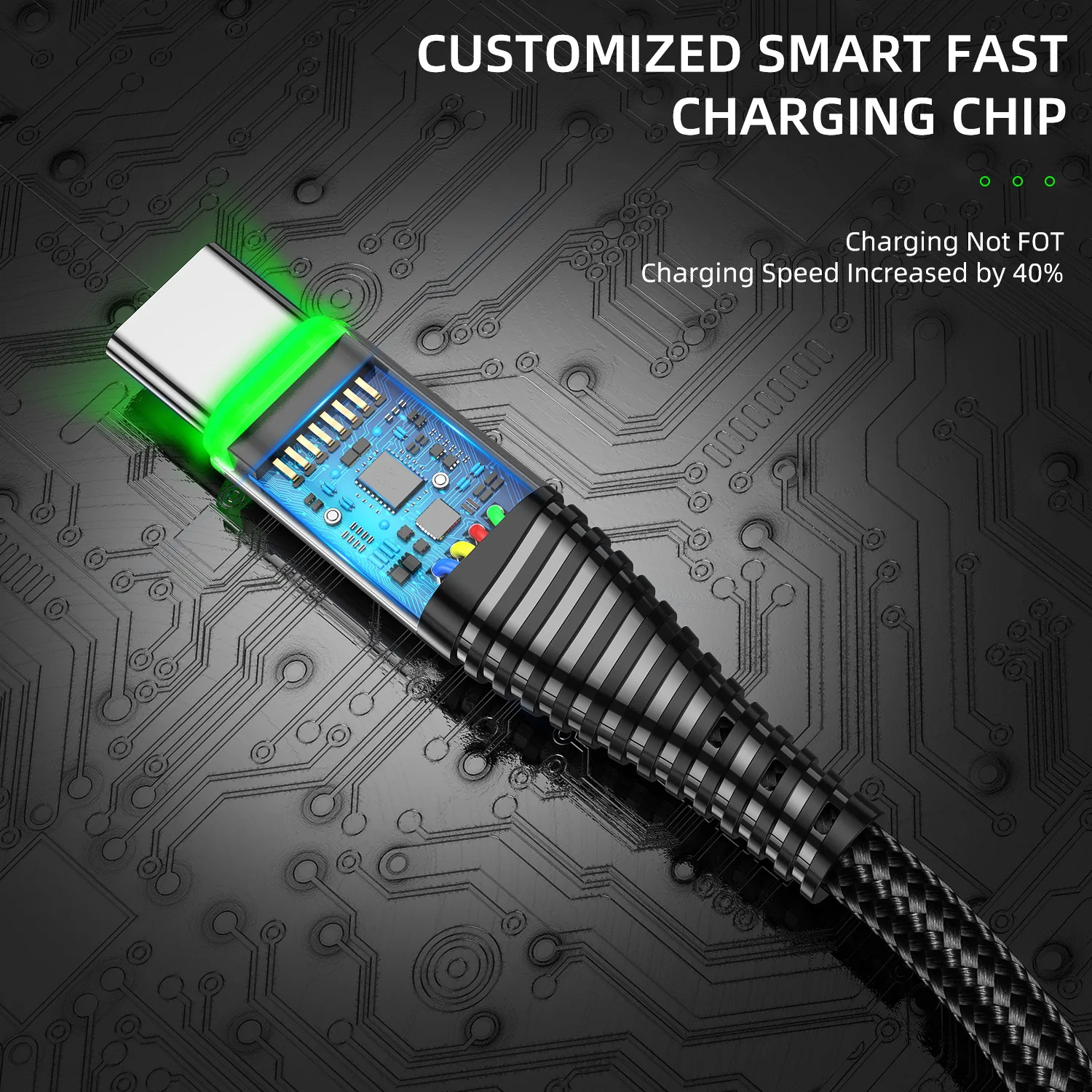 Lovebay 3A Type-C USB Cable 0.5m/1m/2m Data Sync Fast Charging Wire For Samsung Huawei Xiaomi Note Tablet USB Phone Cable