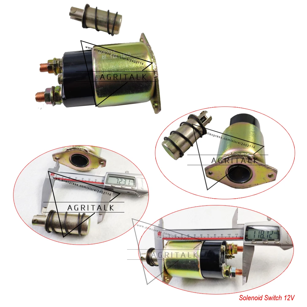 

Solenoid switch for Starter motor, when make the order, please check the shape and dimenssions, part number: