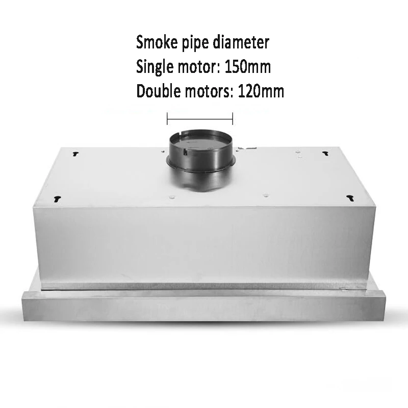 Vali Kéo Phạm Vi Hood Hút Bếp Thoát Khí Hood Nhỏ Hai Động Cơ Nhà Cực Chất Thép Không Gỉ Châu Âu phong Cách Phạm Vi Hood