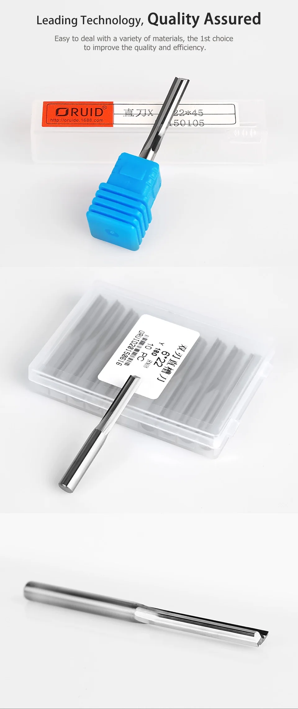 Double Edges Mill Cutter Straight Groove CNC Router Bits End Milling Blade for ACP Acrylic Wood MDF 8mm to 12mm SHK
