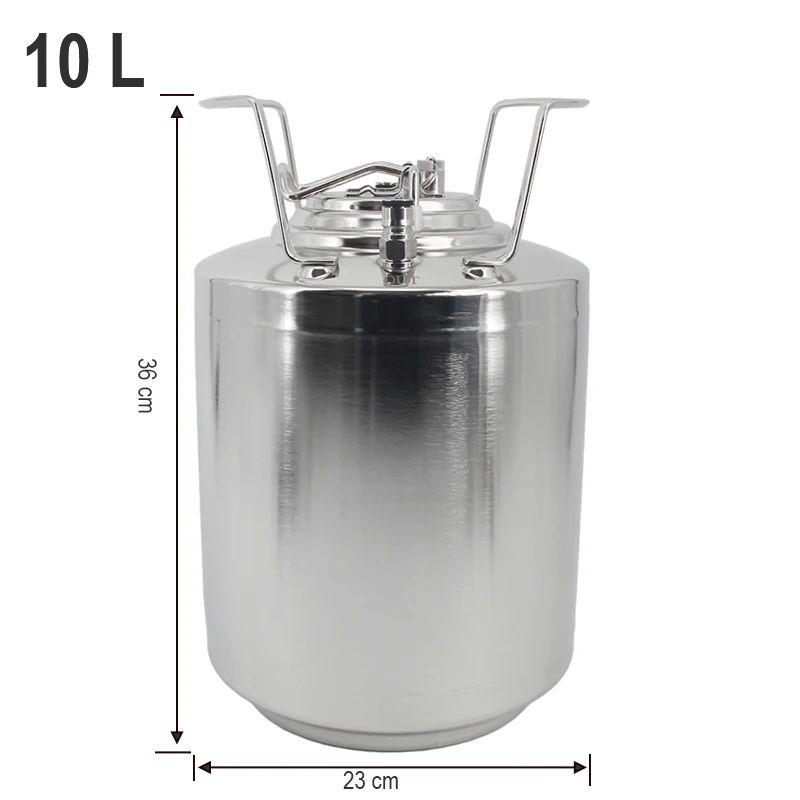 Brand New 10L(2.6 Gallon ) Stainless Steel Ball Lock Cornelius (Corny) Keg