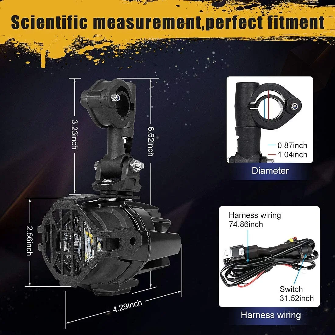 Motorcycle Fog Light Assembly Auxiliary 40W Driving Passing Fog Lamp LED For R1250GS LC ADV GS1250 R 1250GS Adventure 2021