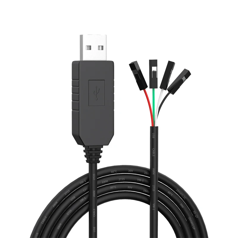 Cable de descarga TTL USB a TTL, Programa de Cable, Software de grabación USB a Serial MCU, Cable de datos de actualización FTDI