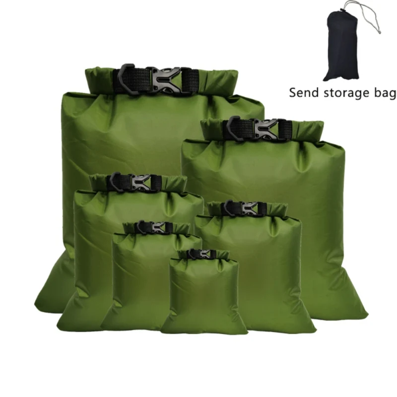 Paquete de bolsa seca impermeable para natación, Rafting, kayak, río, Trekking, navegación, canoa, bolsas flotantes, 6 piezas