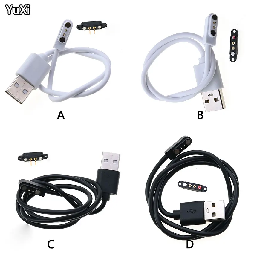 

YUXI Magnetic USB Charging Cable Male Female Pogo Pin Connector Power Solution 2 Pin Magnets Contact Pad PCB Solder