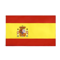 FLAGHUB 60X90 90X150cm Spain Super Poly Football Indoor Outdoor Polyester Flag For Decoration